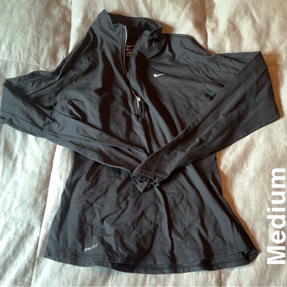 Nike Black Dri-FIT Quarter-Zip Shirt